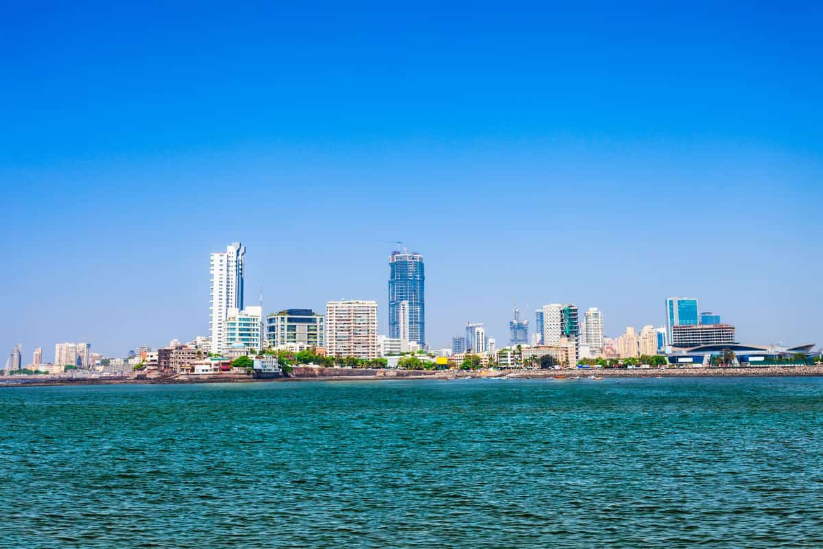 Mumbai skyline from the sea
